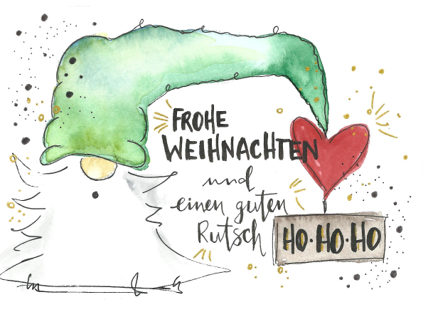 Der diesjährige Weihnachtsgruß stammt von KoJe ART - Kontakt: jesseca.koss@gmail.com