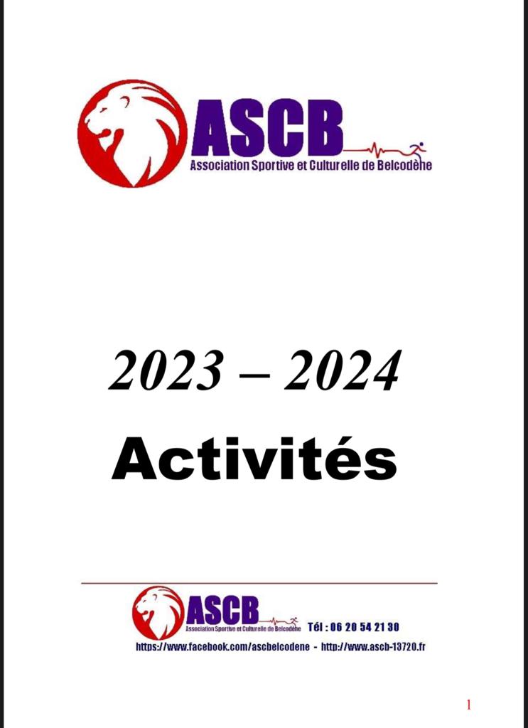 Les activités 2023-2024