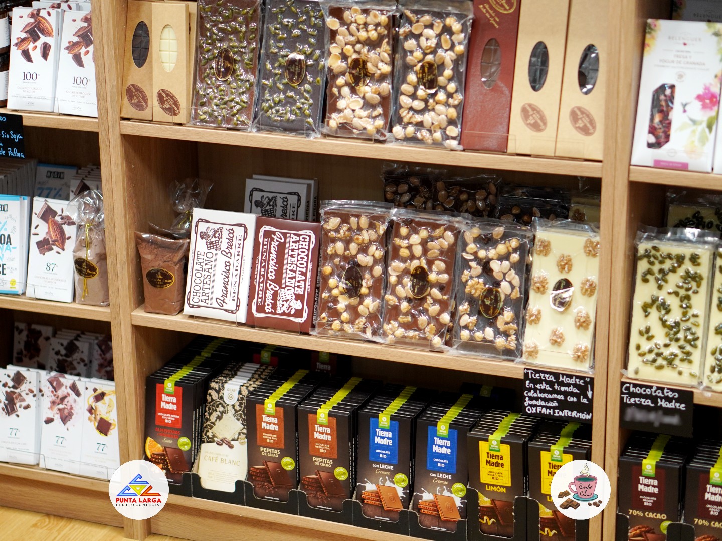 Sale of coffee, tea and chocolate in bulk.
