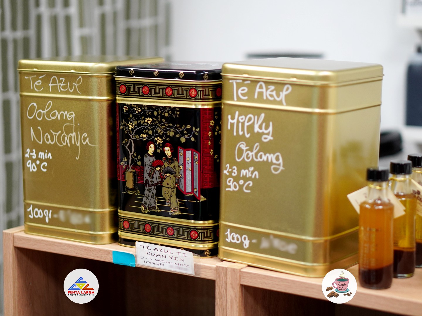 Sale of coffee, tea and chocolate in bulk.