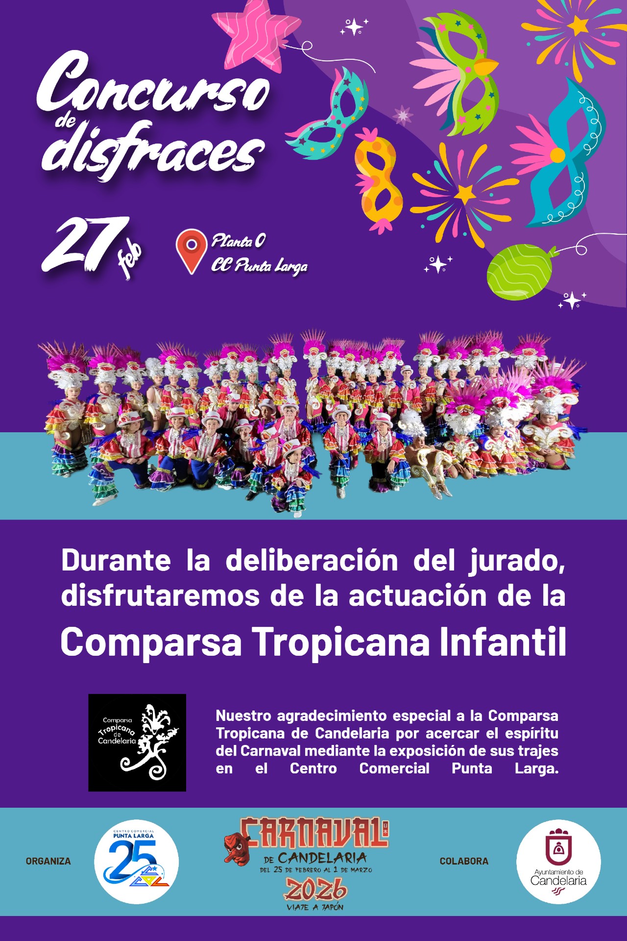 Pág 3 - Programa del Concurso de disfraces del CC Punta Larga 2026