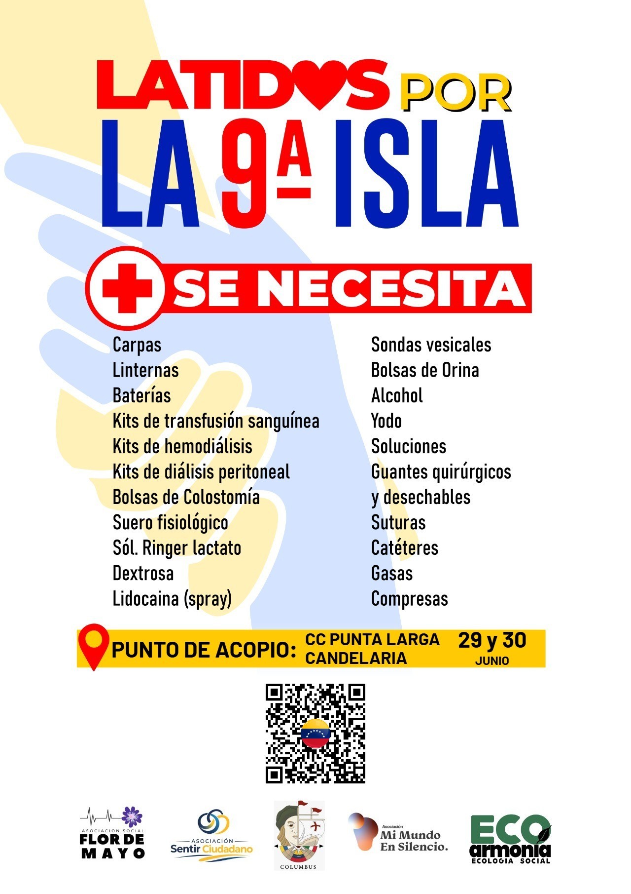 El Centro Comercial Punta Larga en Candelaria se suma como punto de acopio para la recogida de ayuda humanitaria a Venezuela
