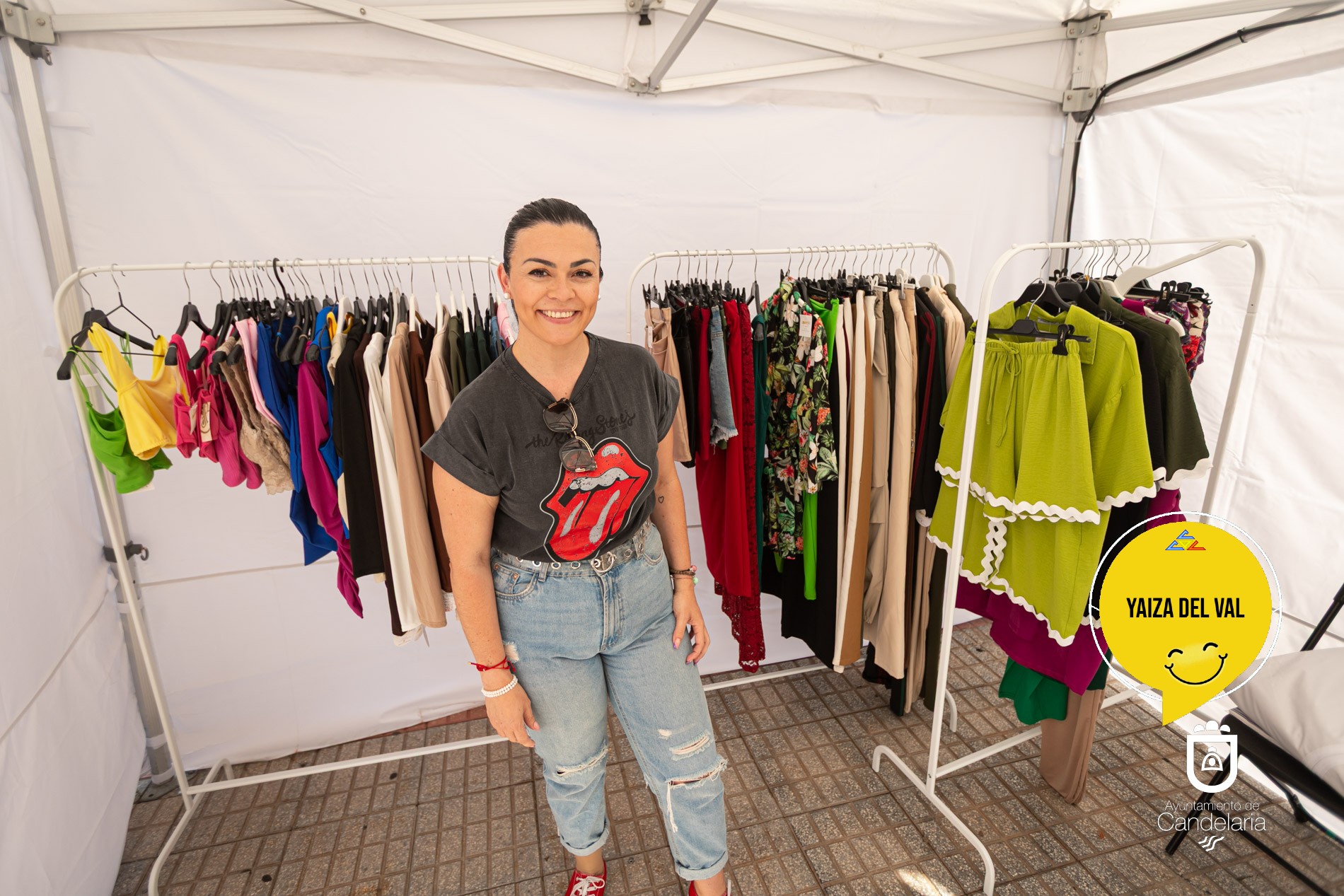 Yaiza del Val Moda y complementos en el Día Happy 2025 en Candelaria