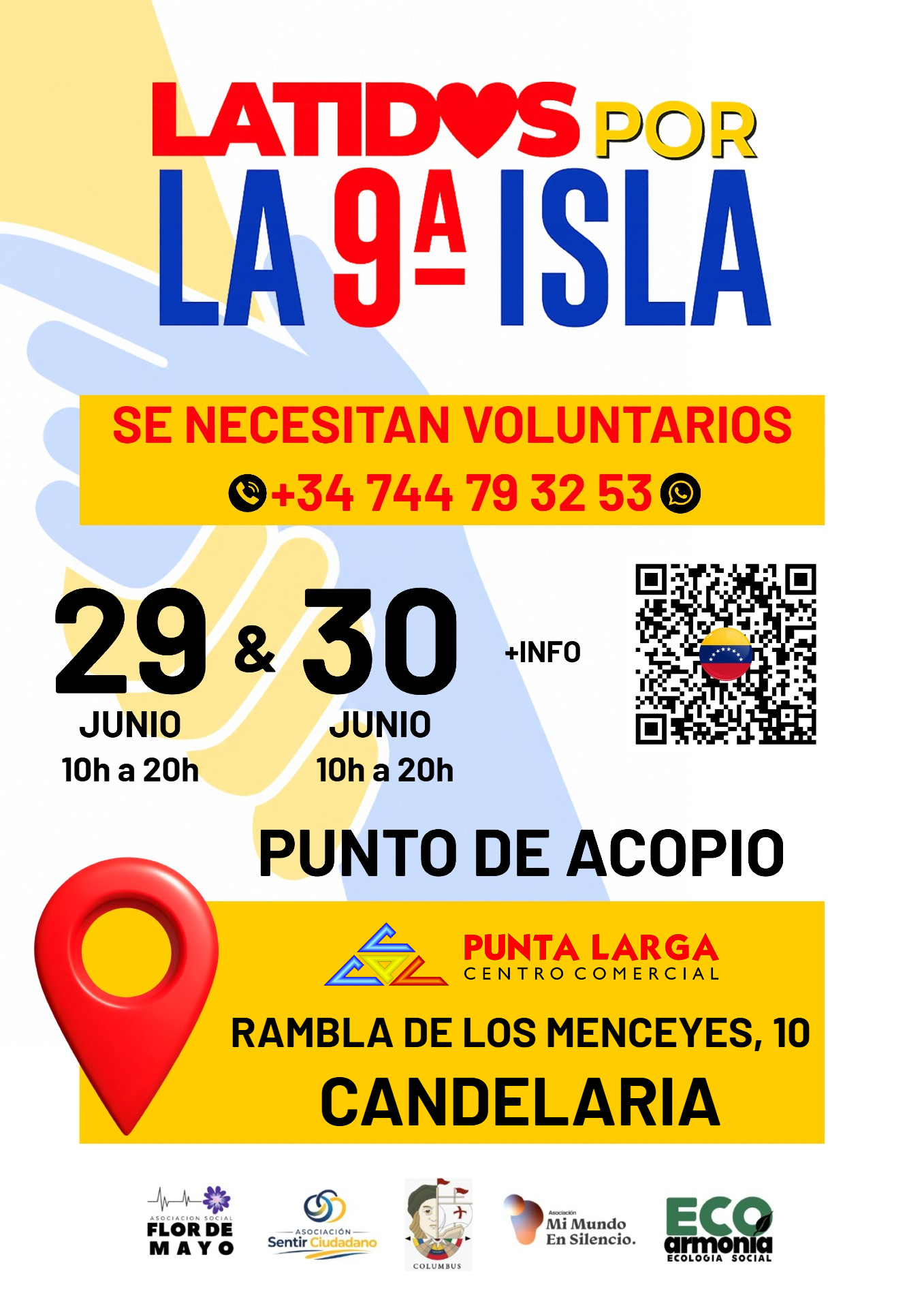 Centro Comercial Punta Larga: Punto de acopio en Candelaria para enviar ayuda a Venezuela