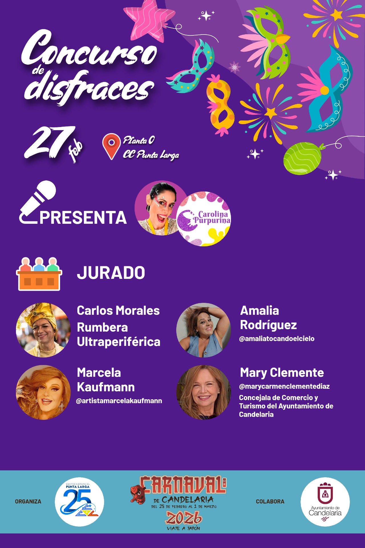 Pág 2 - Programa del Concurso de disfraces del CC Punta Larga 2026