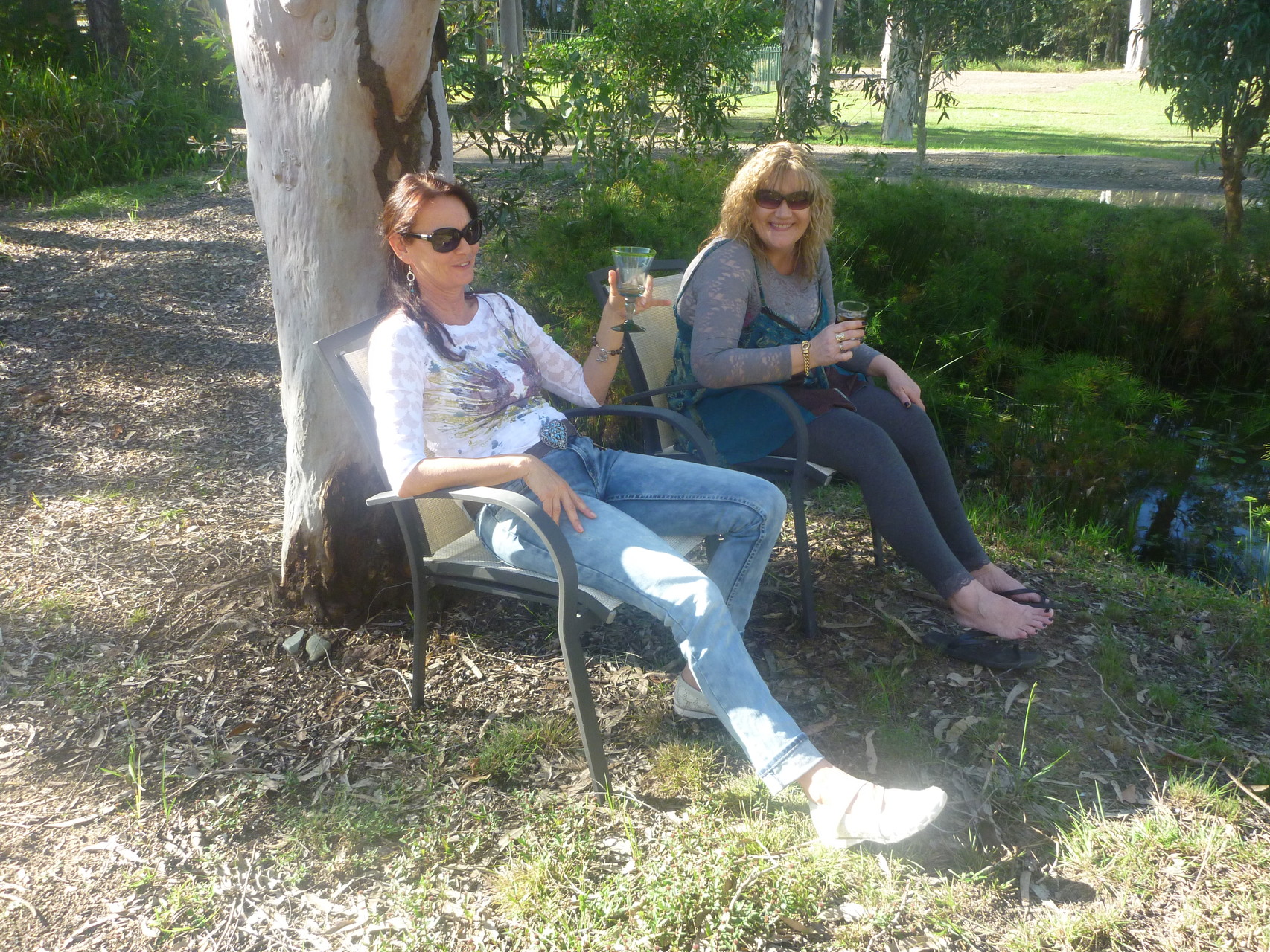 Sissie and I on the island