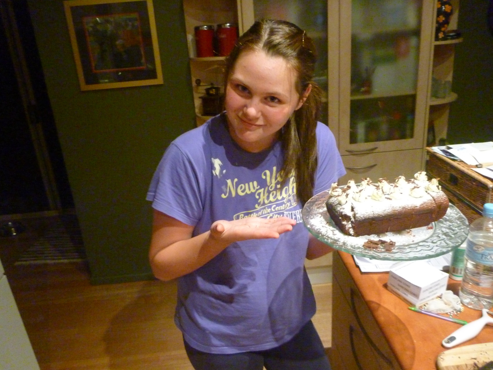  I baked a cake with Oma on my 13th birthday