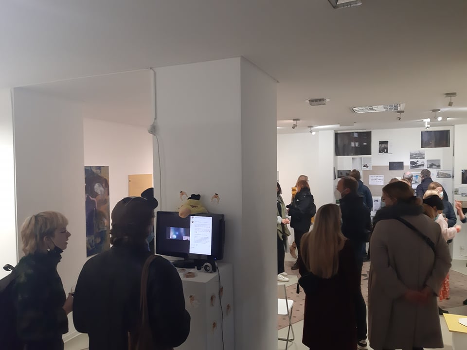 Exhibition opening at Galerie Schwarz Projektraum+