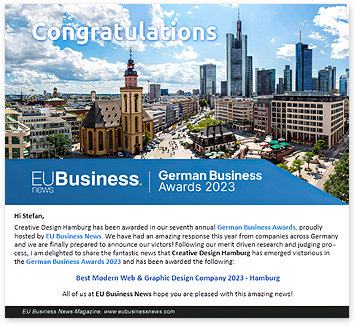 BEST MODERN WEB & GRAPHIC DESIGN COMPANY 2023 - HAMBURG