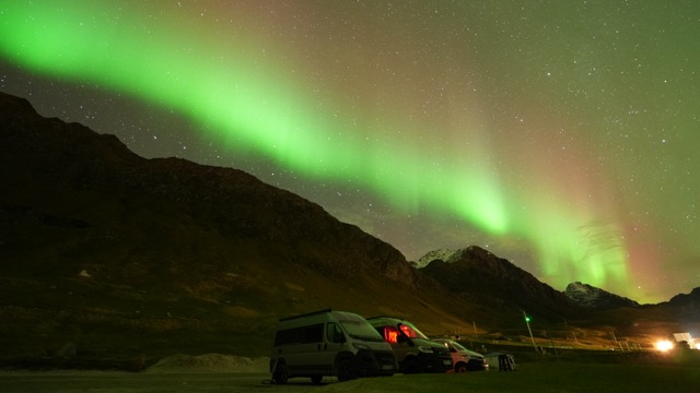 #767 Norwegen, Lofoten - Legendärer Tag und Abend am Haukland Beach