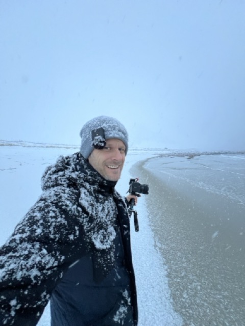 #817 Norwegen - Lofoten, Unstad und Haukland Beach bei Schnee