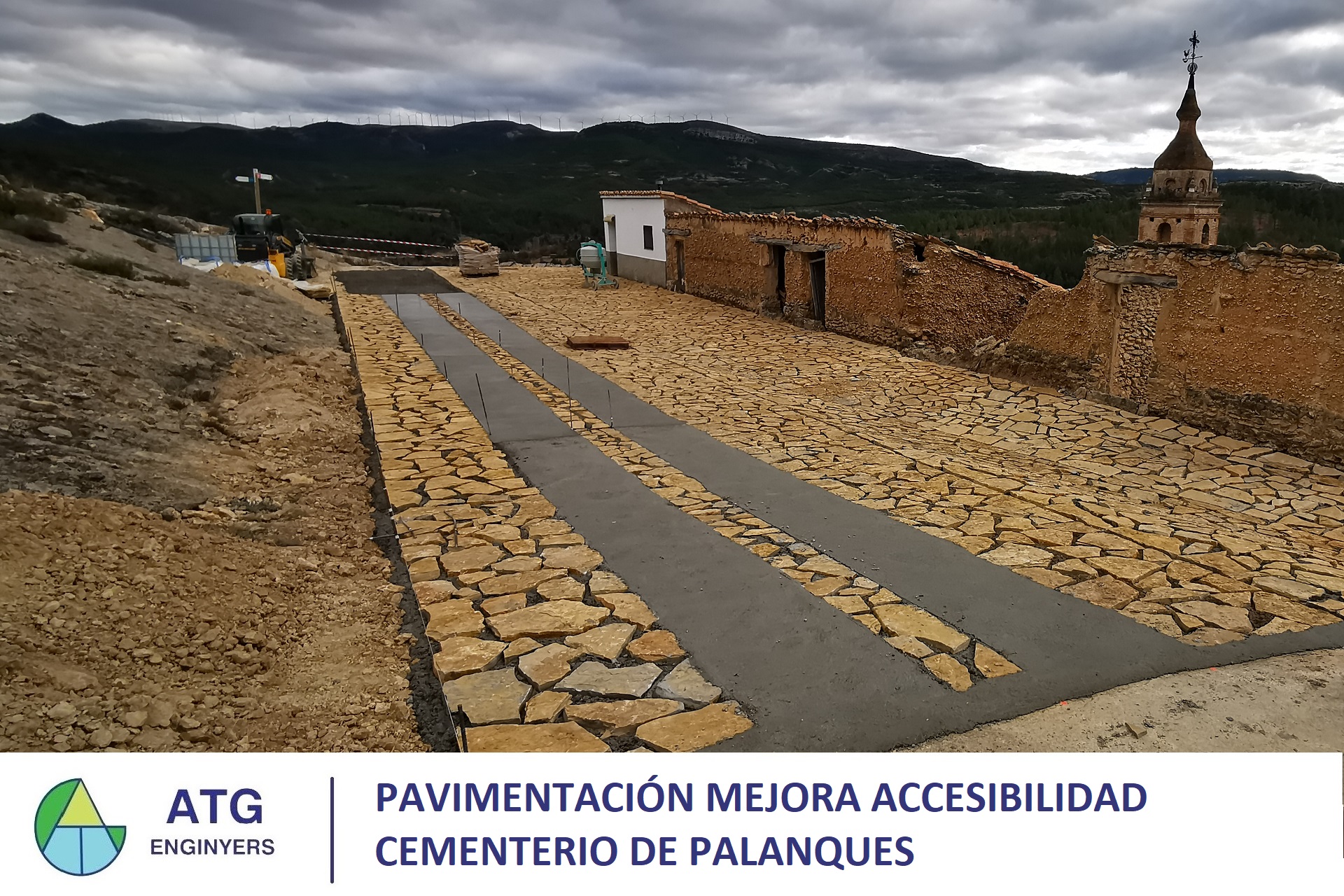 Pavimentación para mejora accesibilidad al cementerio de Palanques