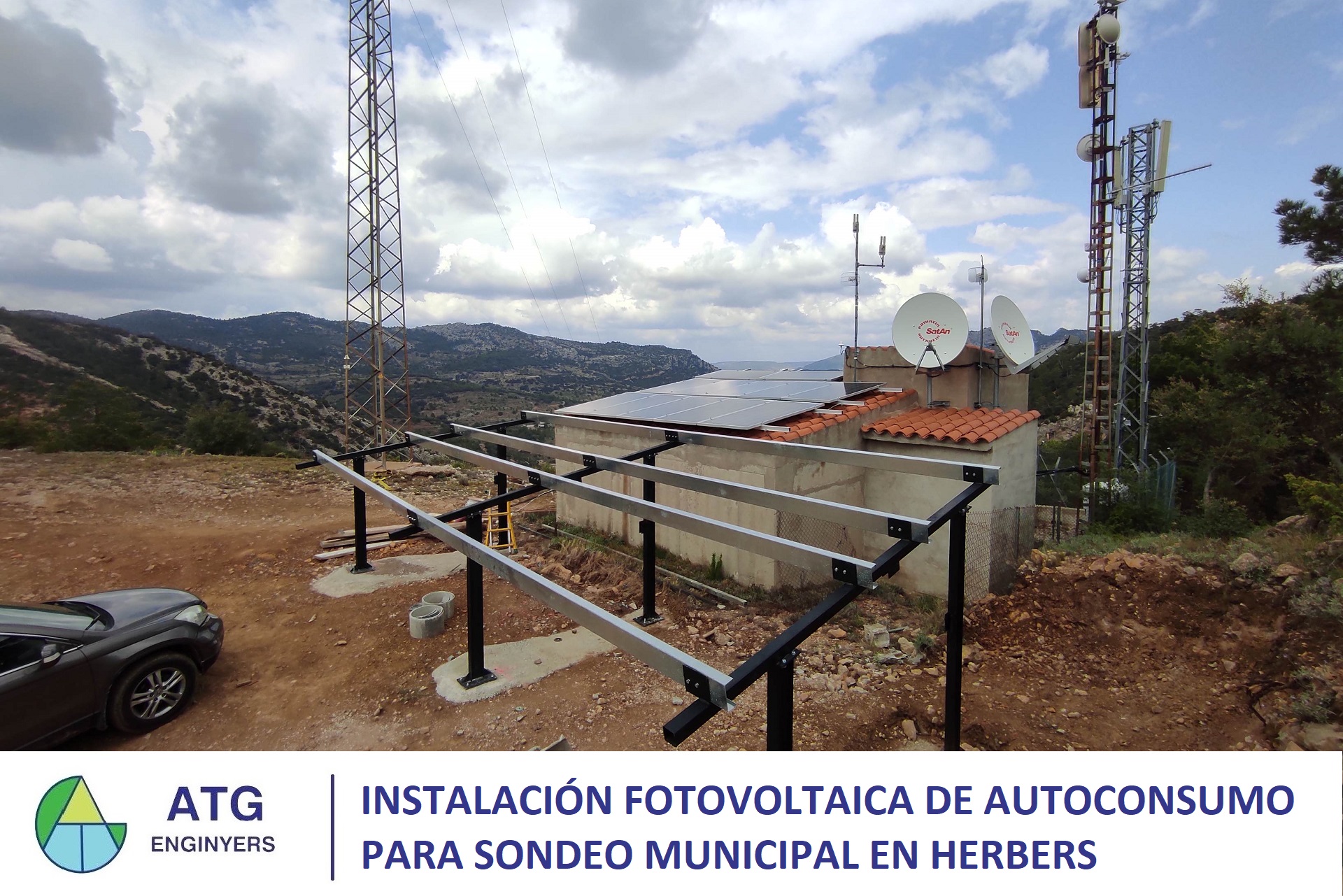 Instalación fotovoltaica de autoconsumo para sondeo municipal en Herbers.