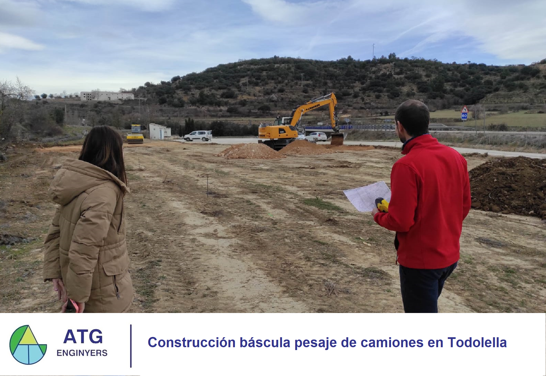 Construcción báscula pesaje de camiones en Todolella