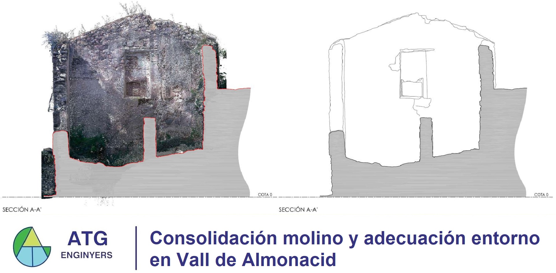 Consolidación molino y adecuación entorno - Vall de Almonacid