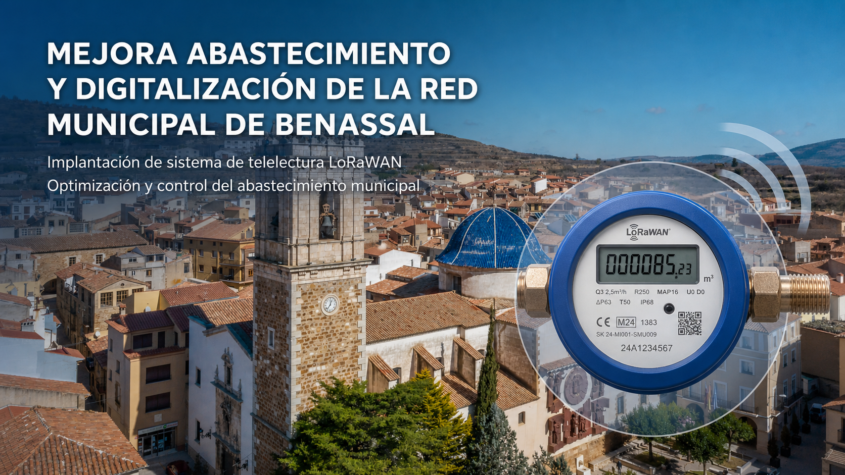 Mejora abastecimiento y digitalización de la red municipal de Benassal