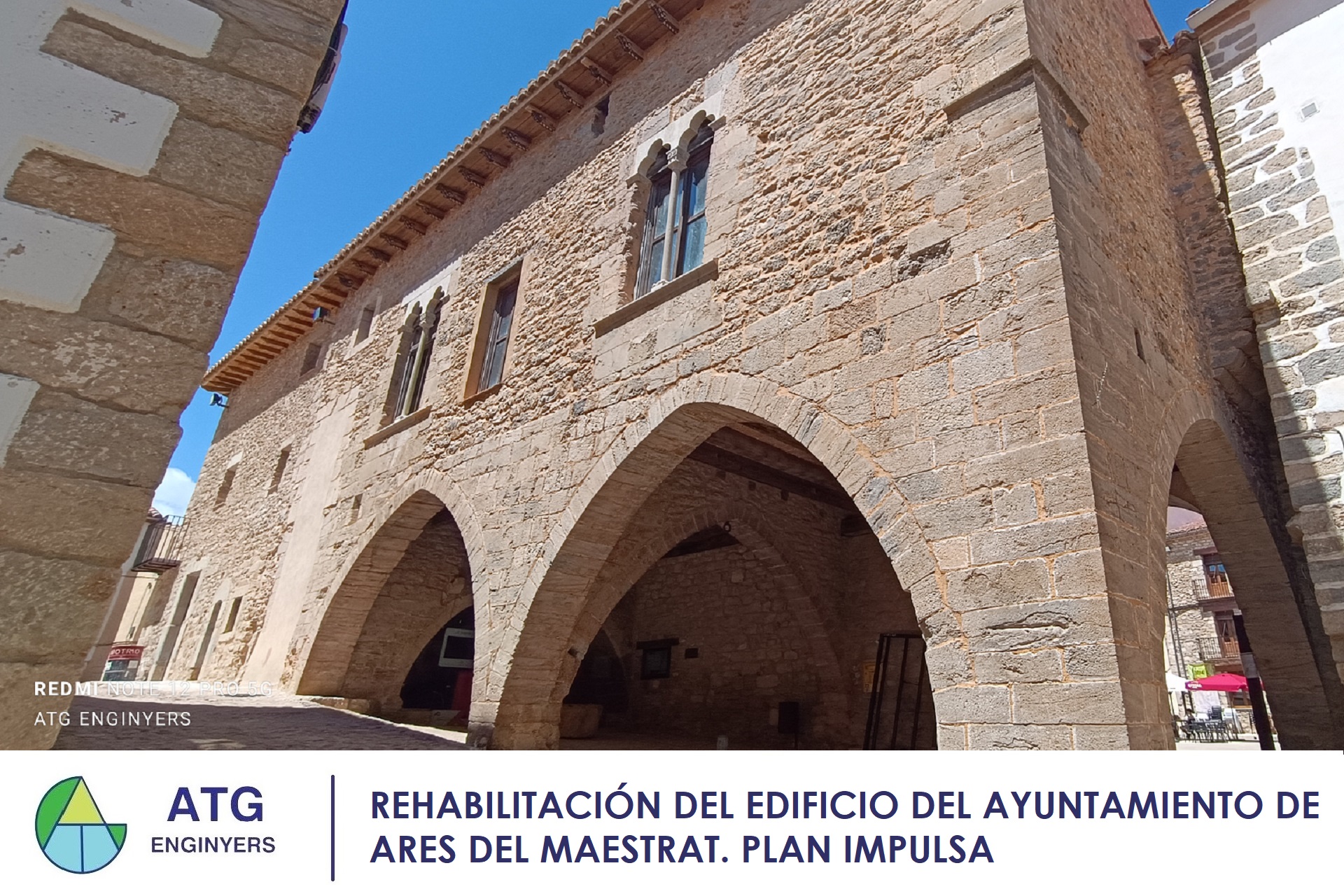 Rehabilitación del edificio del Ayuntamiento de Ares del Maestrat. Plan Impulsa.