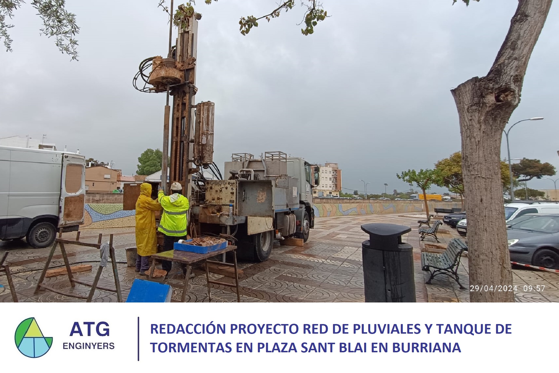 Redacción proyecto "Red de pluviales y tanque de tormentas en plaza Sant Blai en Burriana"