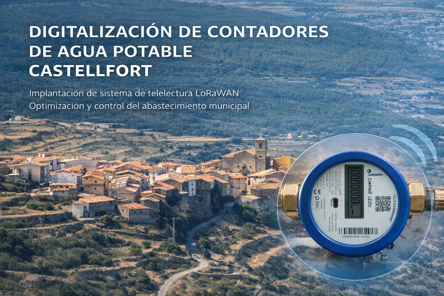 Digitalización contadores domiciliarios agua potable Castellfort