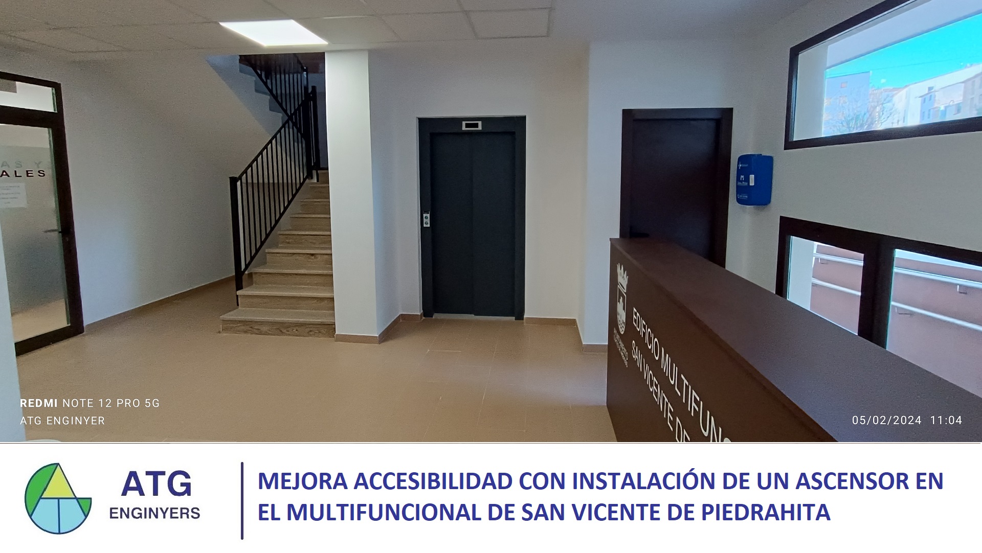 Mejora accesibilidad con instalación de un ascensor en el multifuncional de San Vicente de Piedrahita