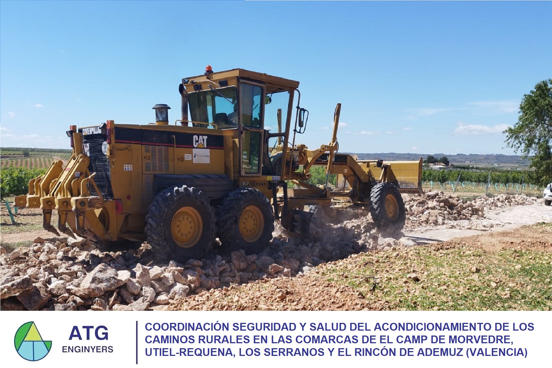 Coordinación SyS: Acondicionamiento de los caminos rurales en las comarcas de El Camp de Morvedre, Utiel-Requena, Los Serranos y el Rincón de Ademuz (Valencia)