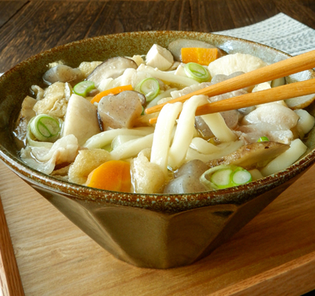 型抜きこんにゃく入りこしね汁うどん