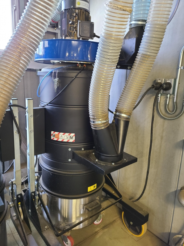 AirMex FAB-40 Staubabscheider im praktischen Einsatz