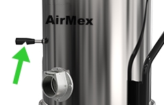 AirMex DTX-1500 ATEX – manueller Filterabrüttler zur komfortablen Filterabreinigung