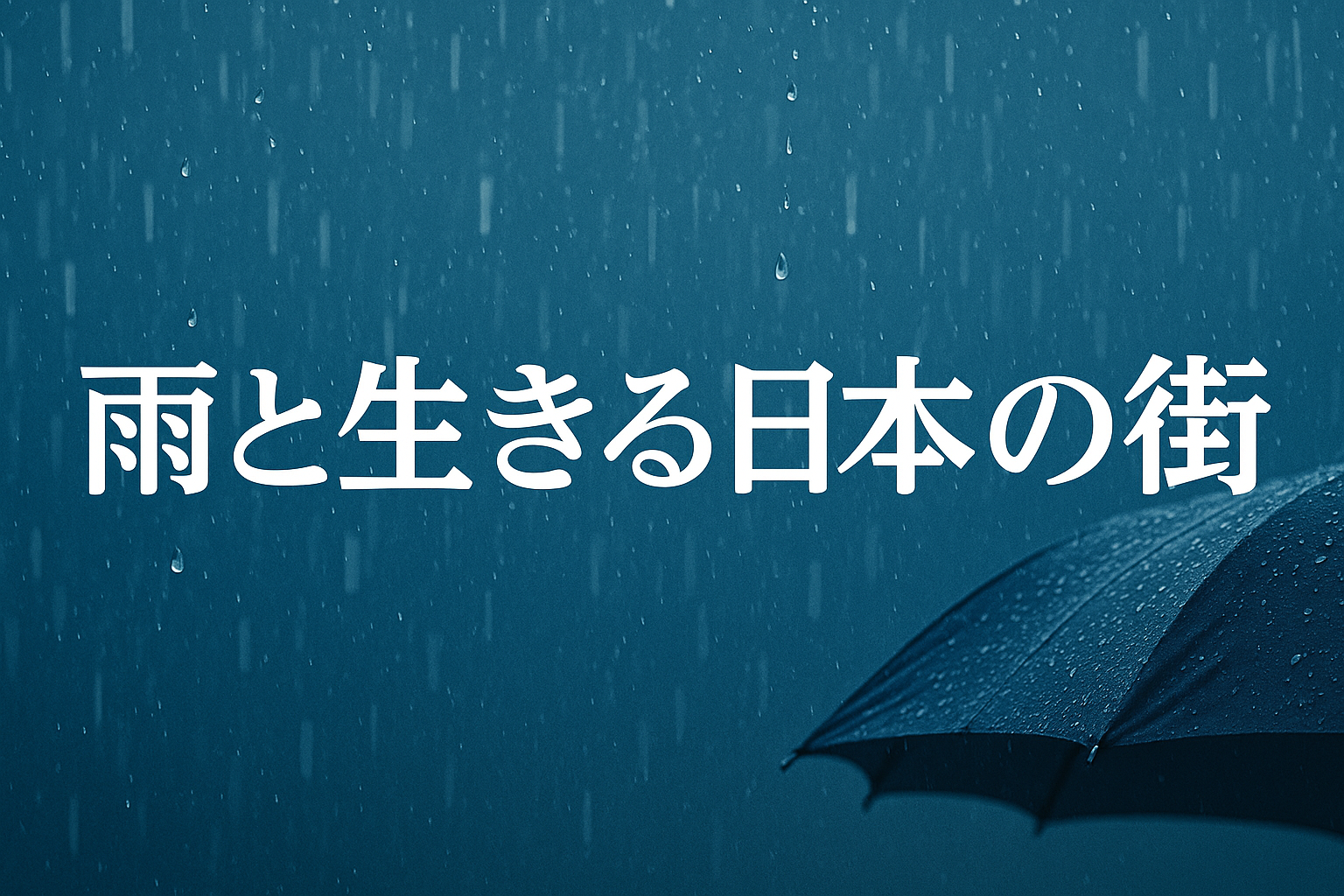 雨が多い街に学ぶ、自然と共に生きる知恵