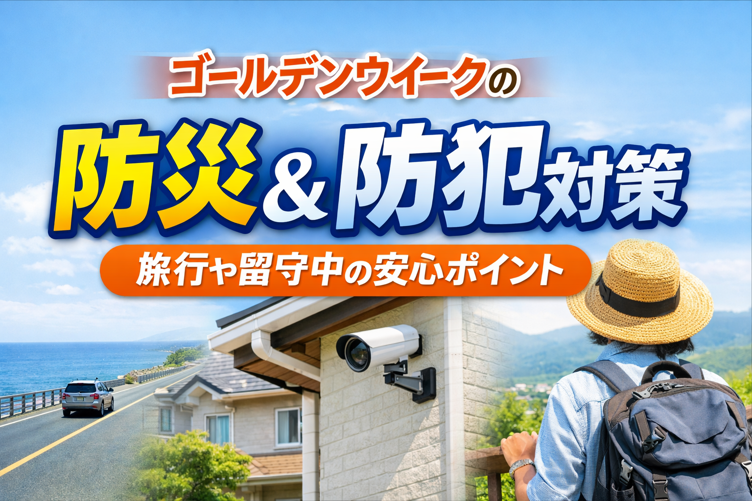 ゴールデンウイークの防災・防犯対策