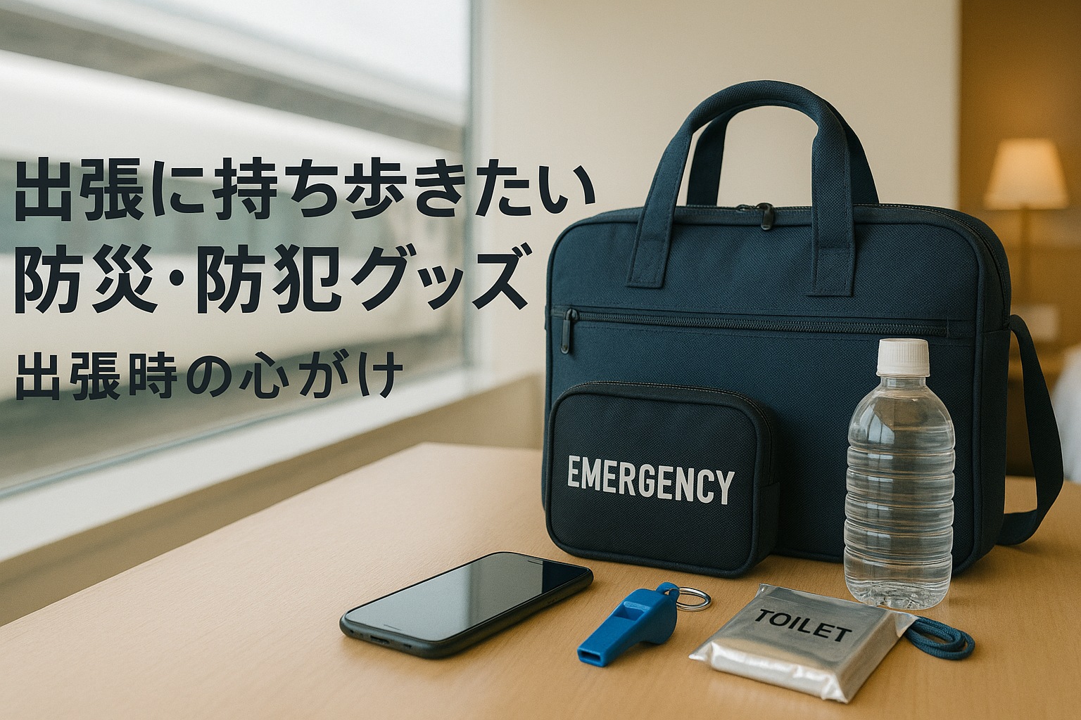 出張時に持ち歩くと安心！防災・防犯グッズと心がけ