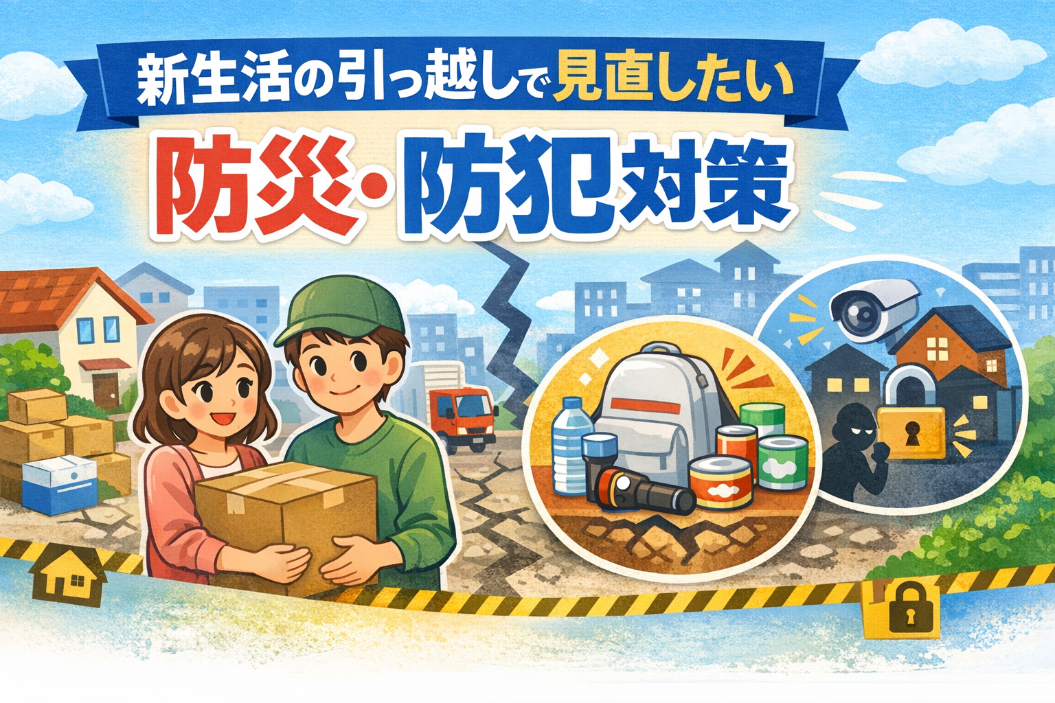 新生活の引っ越しで見直したい防災・防犯対策