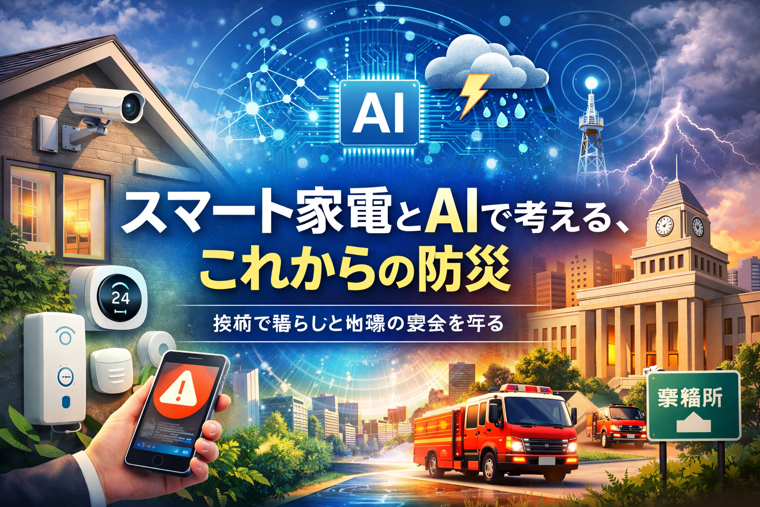 スマート家電とAIで変わる、これからの防災 家庭の備えから、地域全体を守る仕組みづくりへ