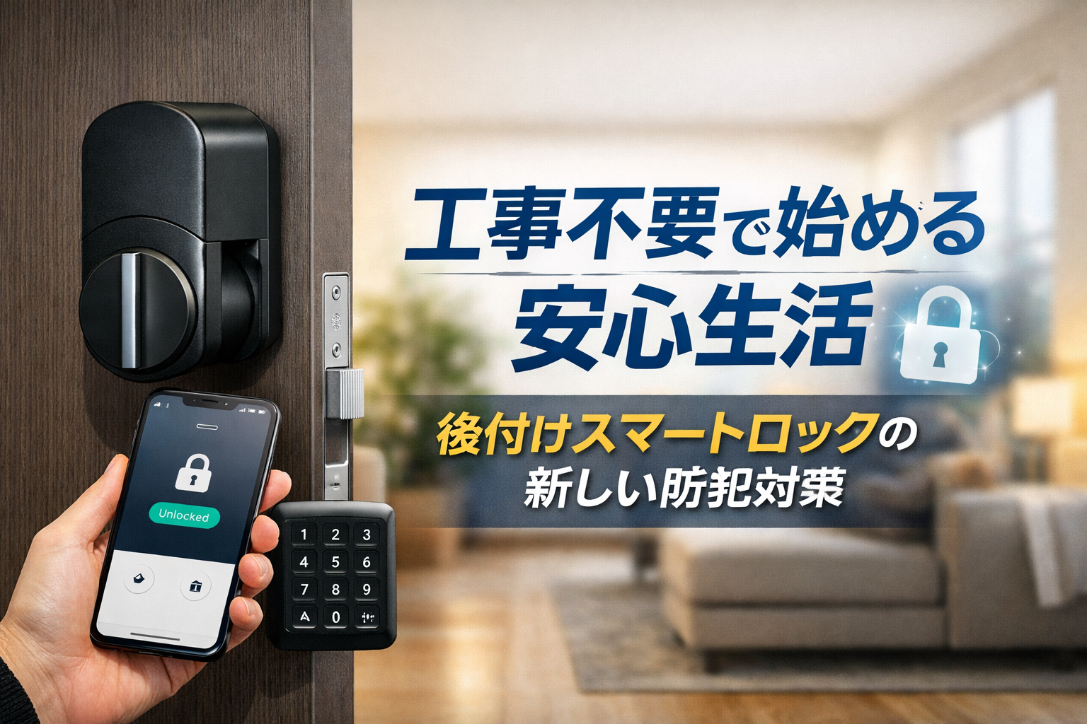 工事不要で始める安心生活 ― 後付けスマートロックという新しい防犯対策