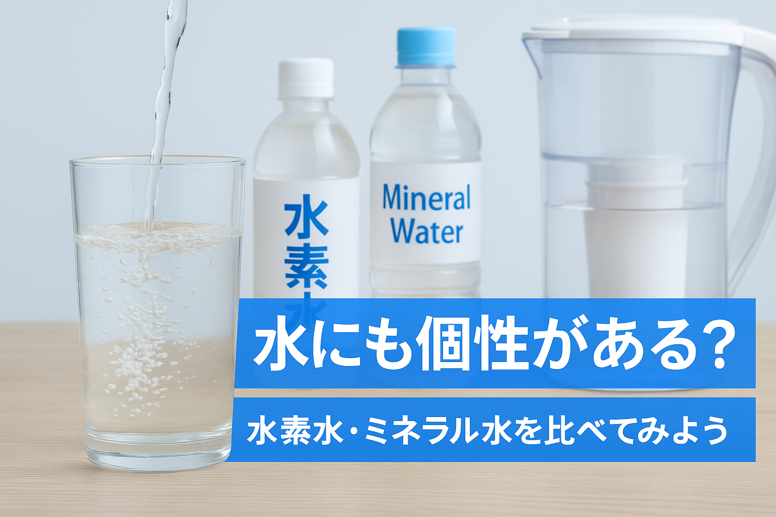 飲料水に栄養分はある？水の種類を比べてみよう