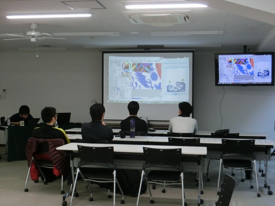 ライブペイント　しきさいの庭