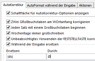 Excel Tipp 9: Durchschnittszeichen