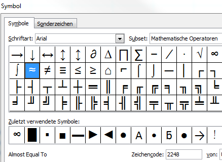 Excel Tipp: Das Rundungszeichen