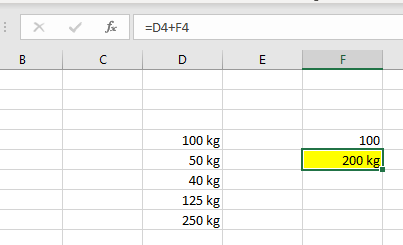 Excel Einheiten automatisch anhängen