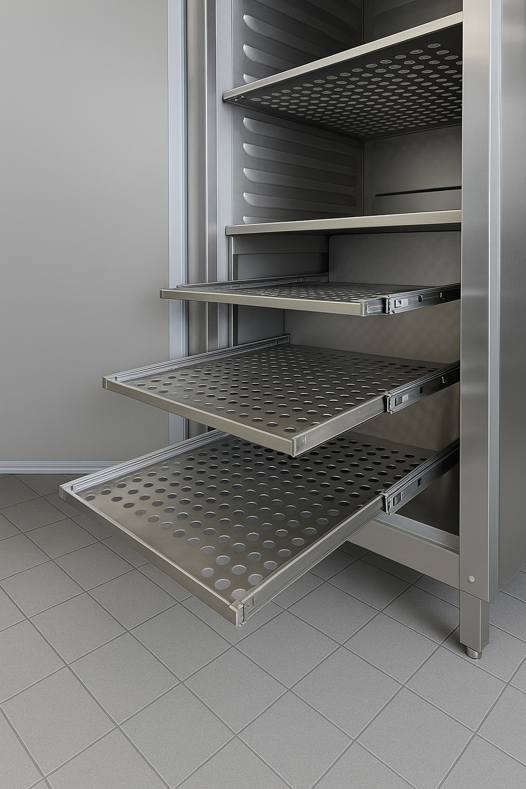 Schubladensystem für Grossküchen der Birchmeier AG