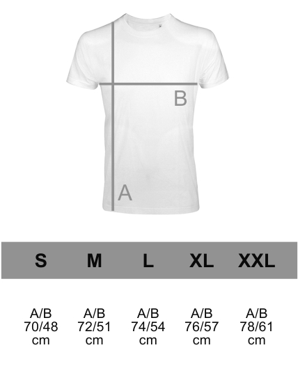 Imperial Fit T-Shirt SOL´S L189 Masstabelle