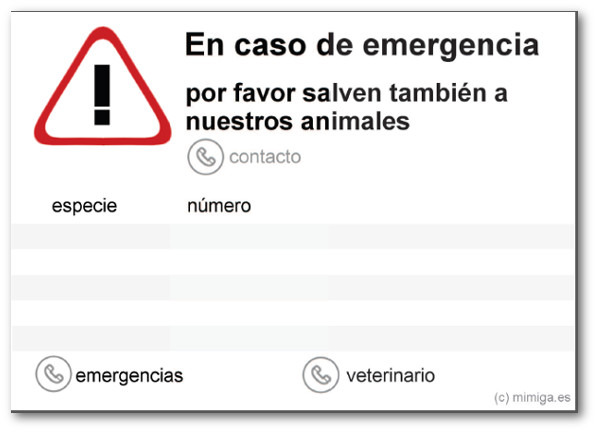 Aviso emergencia - cartel descargable