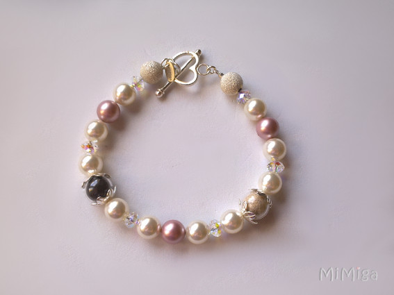 artistic-jewel-mi-miga-bracelet-bride-wedding-sterling-silver-pearls-crystals-swarovski-pet-hair-dog-lion-cat-goku