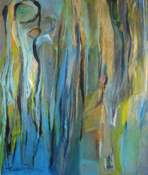 Loslassen, 2010, Öl auf Leinwand, 130 x 110