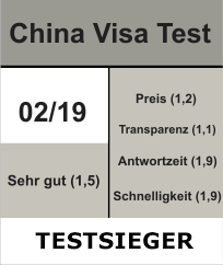 China Visa Service Testsieger