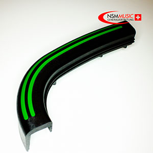 NSM-CD Nr. 177956, Lampenblende oben links gebogen grün z.B. Emerald Ice, Preis: CHF 45.00