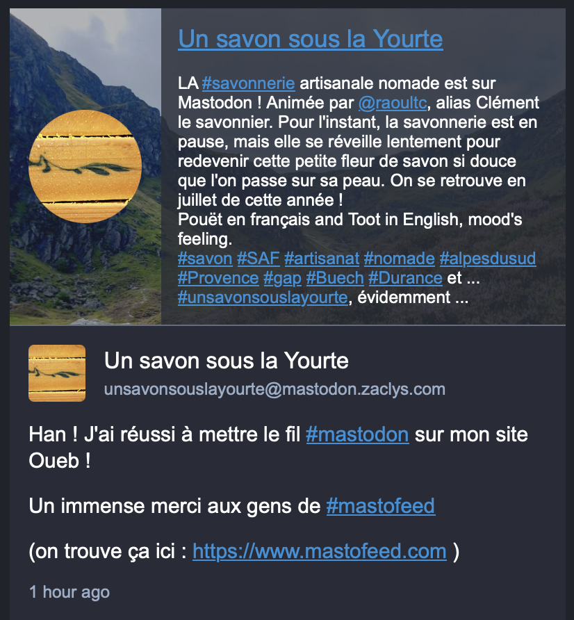 Un nouvel aperçu des actus !