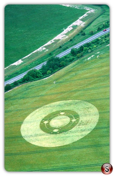 Crop circles - Telegraph Hill (nr Winchester) Hampshire 1995