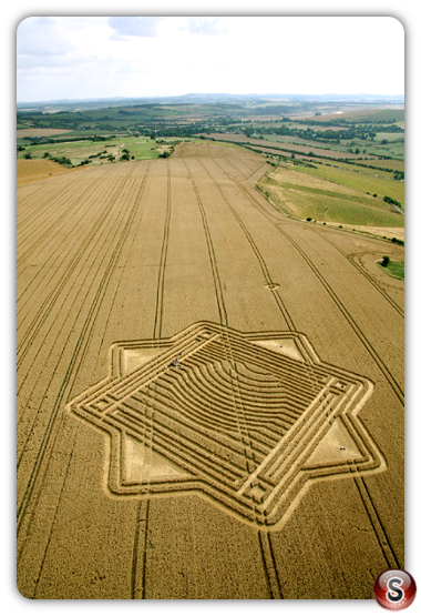 Crop circles - Whitefield Hill 2010