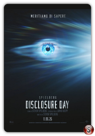 Il poster teaser per il prossimo film sugli UFO di Steven Spielberg - DisclosureDay